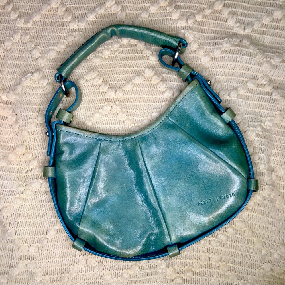 Cute Pelle Studio turquoise leather purse